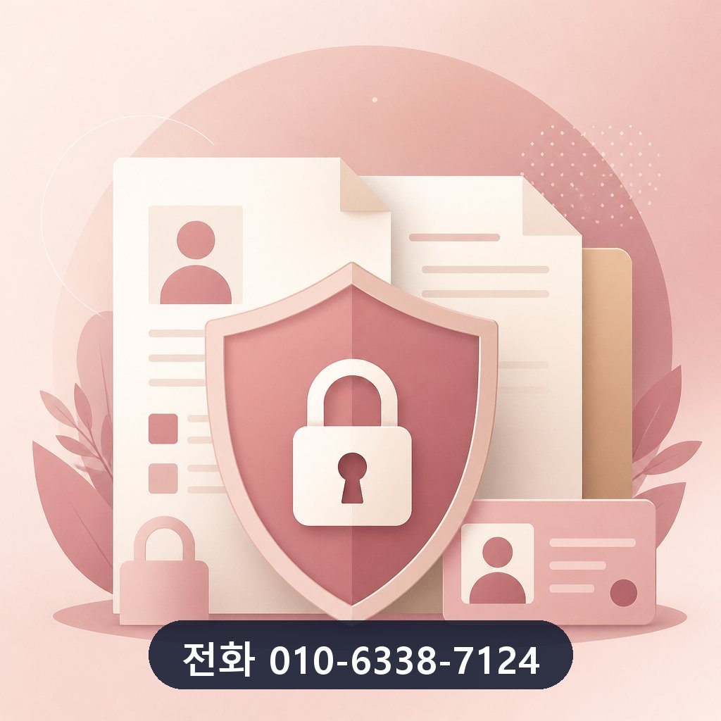 KB국민카드 카드깡 개인정보 보호 이미지 · 문의 010-6338-7124